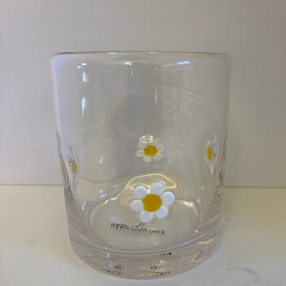 Icon Juice Glass-Daisies